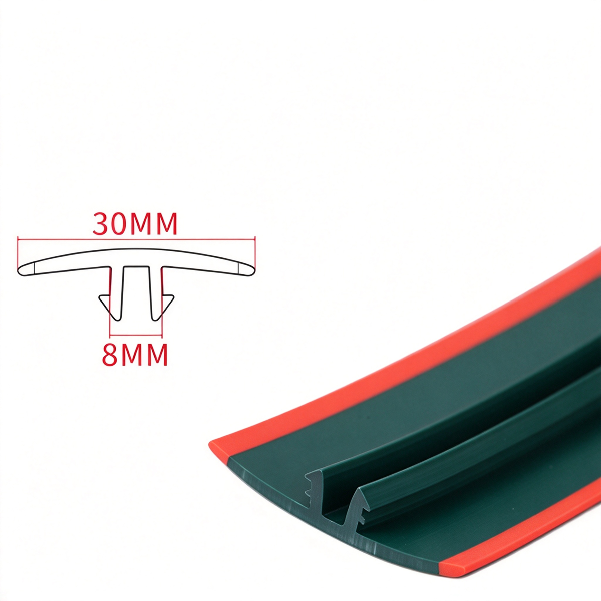 Aluminiumprofil-Stoßleiste – EU-Standard-Nuten-Einsatz (Serie 2020/3030/4040/4545)