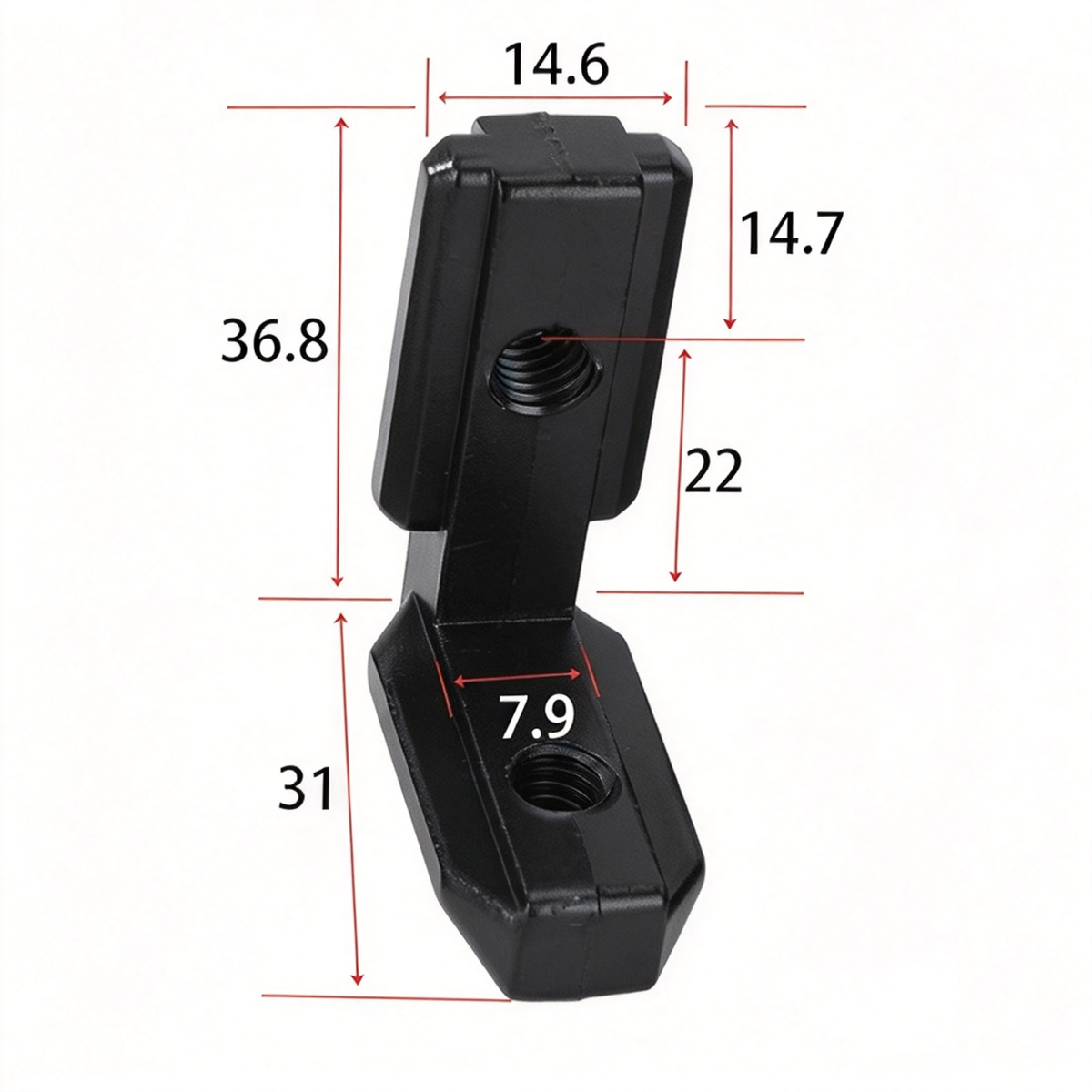 European Standard Inside Corner Bracket - Concealed L-Joint Connector for Aluminum Profiles (15 / 20 / 30 / 40 / 45 / 50 Series)