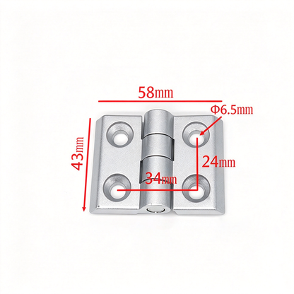 Industrielle Aluminiumprofil-Scharniere – Drehscharniere aus Zinklegierung, Aluminium und CNC-Präzisionsfertigung für T-Nut-Profile