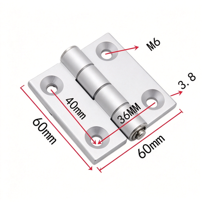 Industrielle Aluminiumprofil-Scharniere – Drehscharniere aus Zinklegierung, Aluminium und CNC-Präzisionsfertigung für T-Nut-Profile
