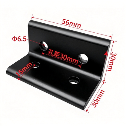 Aluminum Profile Vertical Corner Bracket & Shelf Support - 90 Degree Angle Joint (20 / 30 / 40 / 45 / 50 Series)