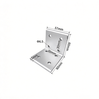 Aluminum Profile Vertical Corner Bracket & Shelf Support - 90 Degree Angle Joint (20 / 30 / 40 / 45 / 50 Series)