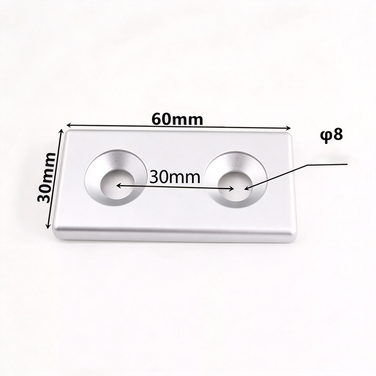 Aluminum Profile Metal End Cap Cover Plate (20 / 30 / 40 / 60 / 80 Series & Semi-Round)