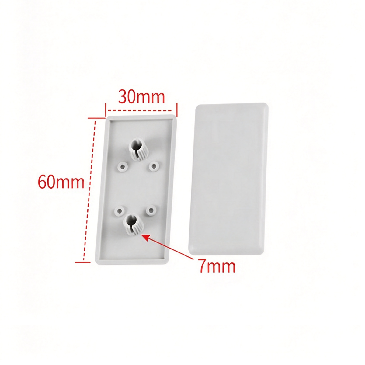 Aluminum Profile Plastic End Cap - Protective Dust Cover (20 / 30 / 40 / 45 / 50 / 60 / 80 Series & Round)