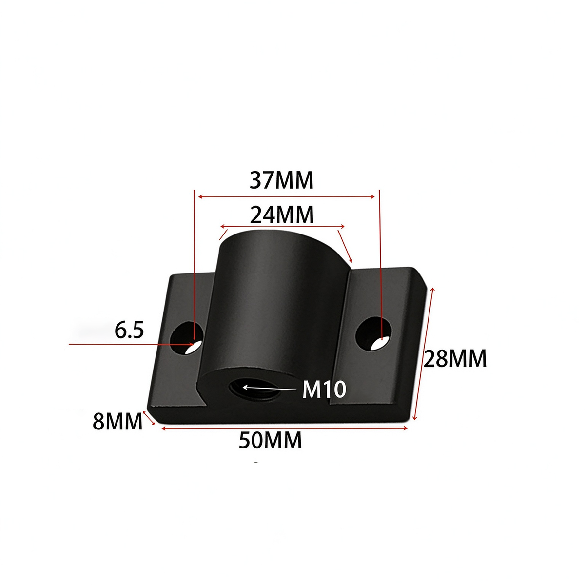 Montageplatte für Aluminiumprofil-Endfüße – Adapter für Nivellierfüße (20-/30-/40-/45-/50er-Serie)