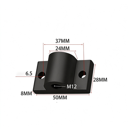 Montageplatte für Aluminiumprofil-Endfüße – Adapter für Nivellierfüße (20-/30-/40-/45-/50er-Serie)