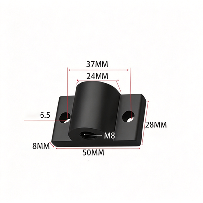 Montageplatte für Aluminiumprofil-Endfüße – Adapter für Nivellierfüße (20-/30-/40-/45-/50er-Serie)