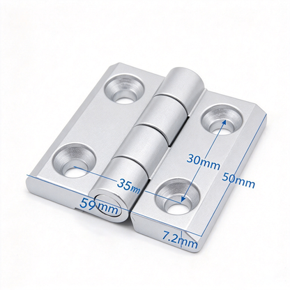 Industrielle Aluminiumprofil-Scharniere – Drehscharniere aus Zinklegierung, Aluminium und CNC-Präzisionsfertigung für T-Nut-Profile