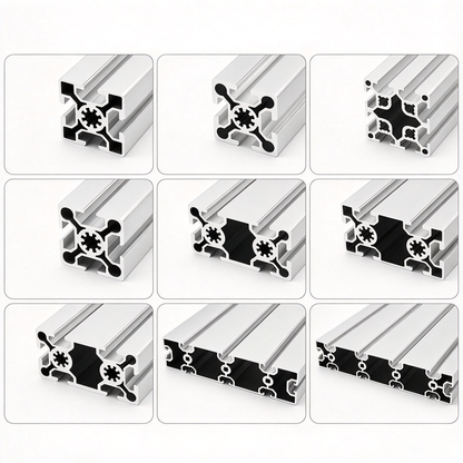 European Standard 5050, 50100, 50200 & 50240 T-Slot Aluminum Extrusion Profiles - Heavy Industrial Framing