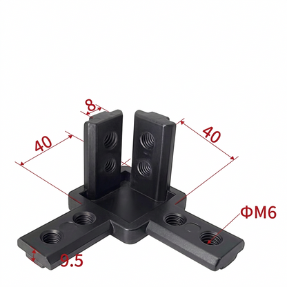Aluminum Profile 2-Way &amp; 3-Way Cube Corner Connectors (1515 / 2020 / 3030 / 4040 Series)