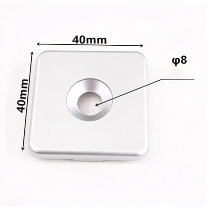 Aluminum Profile Metal End Cap Cover Plate (20 / 30 / 40 / 60 / 80 Series & Semi-Round)