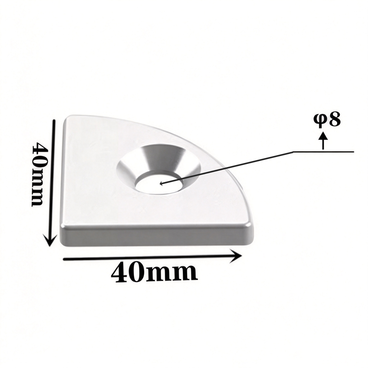 Aluminum Profile Metal End Cap Cover Plate (20 / 30 / 40 / 60 / 80 Series & Semi-Round)