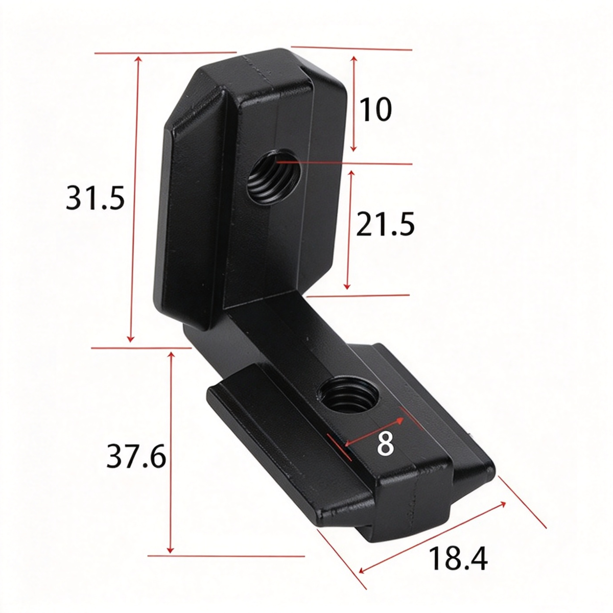 European Standard Inside Corner Bracket - Concealed L-Joint Connector for Aluminum Profiles (15 / 20 / 30 / 40 / 45 / 50 Series)