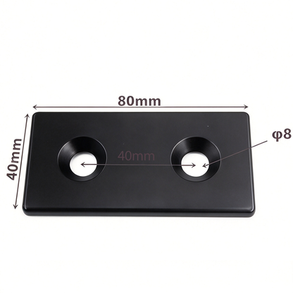 Aluminum Profile Metal End Cap Cover Plate (20 / 30 / 40 / 60 / 80 Series & Semi-Round)