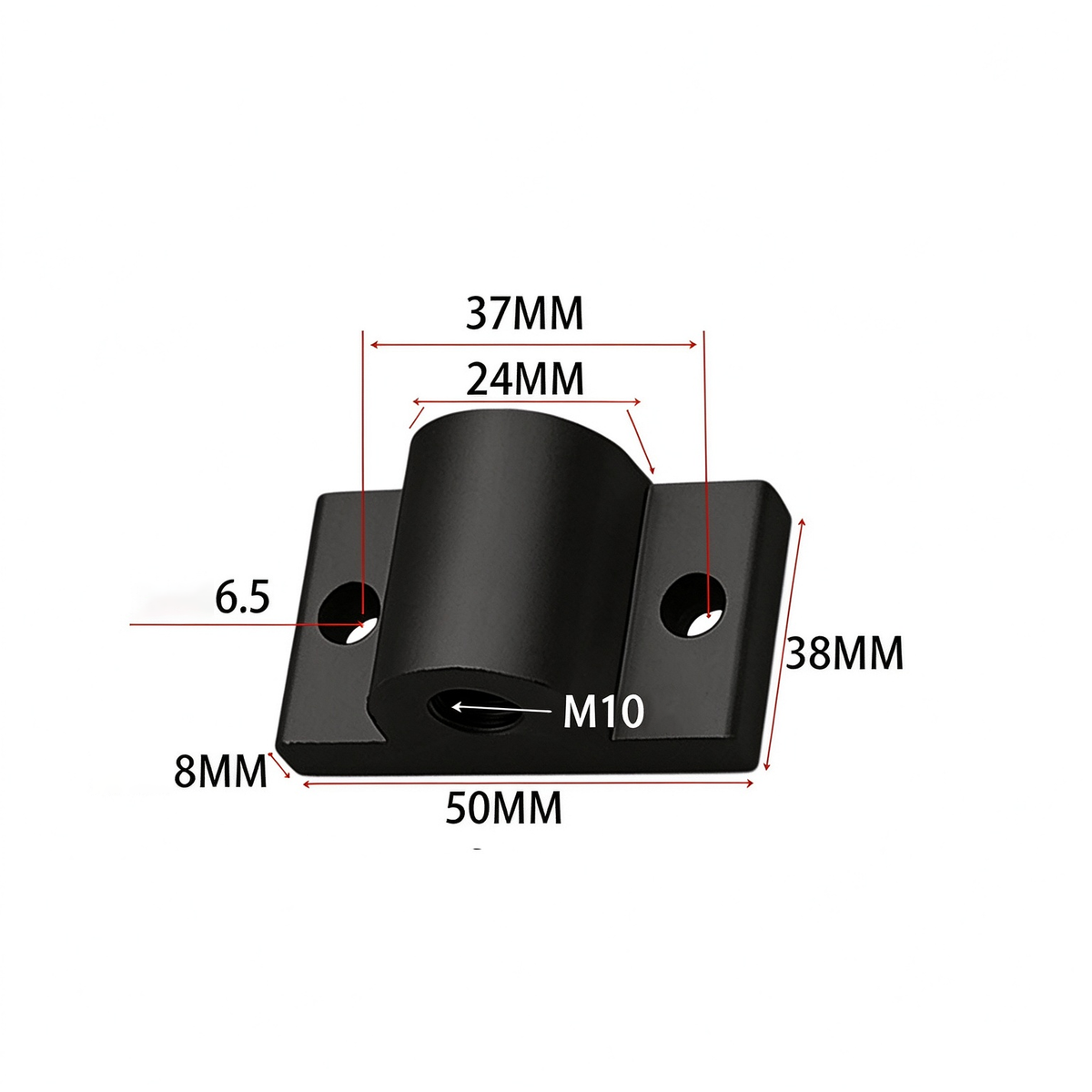Montageplatte für Aluminiumprofil-Endfüße – Adapter für Nivellierfüße (20-/30-/40-/45-/50er-Serie)
