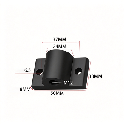 Montageplatte für Aluminiumprofil-Endfüße – Adapter für Nivellierfüße (20-/30-/40-/45-/50er-Serie)