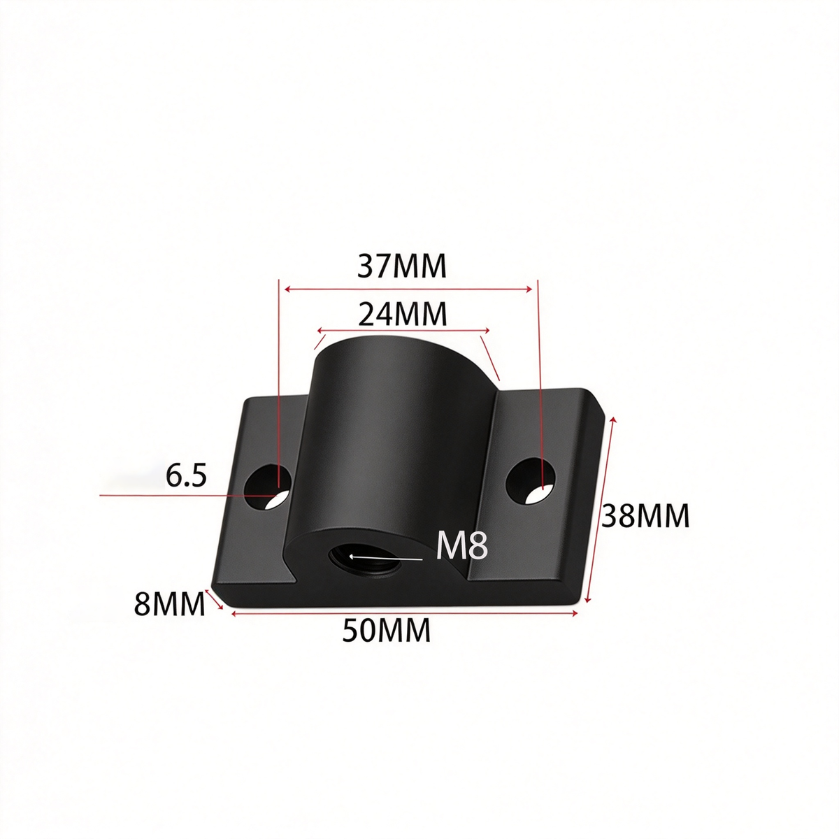 Montageplatte für Aluminiumprofil-Endfüße – Adapter für Nivellierfüße (20-/30-/40-/45-/50er-Serie)
