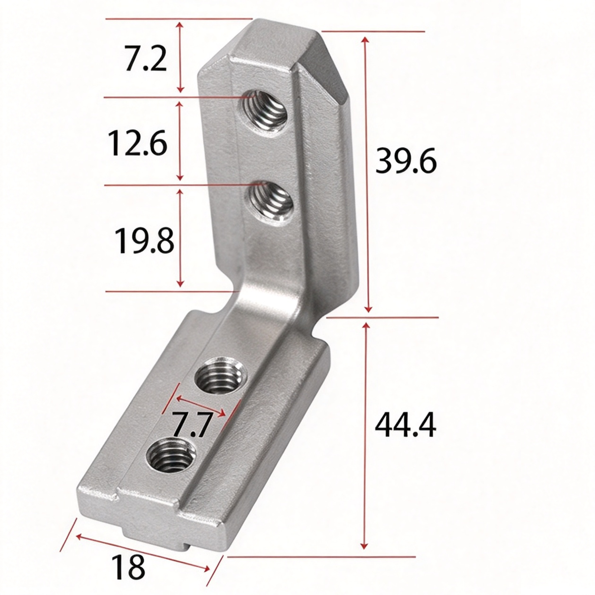 European Standard Inside Corner Bracket - Concealed L-Joint Connector for Aluminum Profiles (15 / 20 / 30 / 40 / 45 / 50 Series)