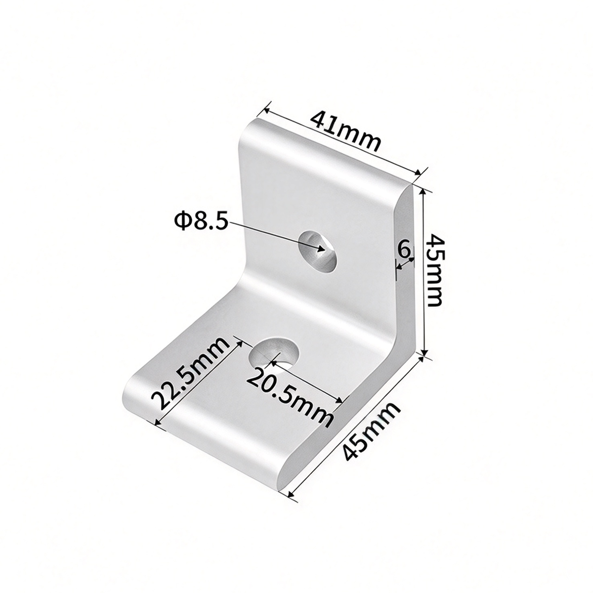 Aluminum Profile Vertical Corner Bracket & Shelf Support - 90 Degree Angle Joint (20 / 30 / 40 / 45 / 50 Series)