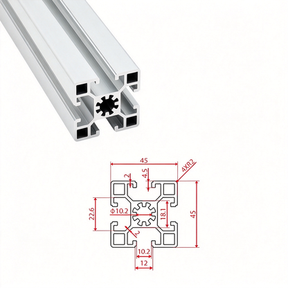 Europäischer Standard 4545, 4560 & 4590 T-Nut-Aluminium-Extrusionsprofile - Schwere Konstruktionsrahmen