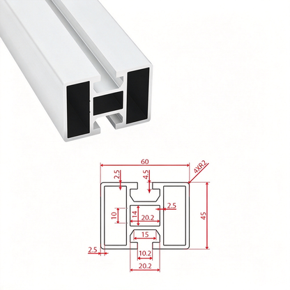 Europäischer Standard 4545, 4560 & 4590 T-Nut-Aluminium-Extrusionsprofile - Schwere Konstruktionsrahmen