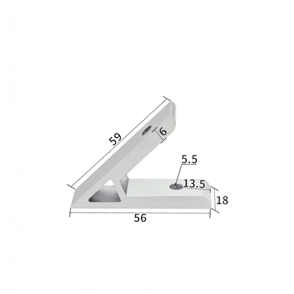 Aluminum Extrusion Corner Bracket - 90/45/135 Degree (2020 to 8080 Series)