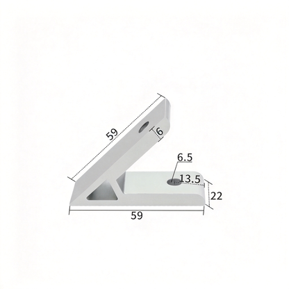Aluminum Extrusion Corner Bracket - 90/45/135 Degree (2020 to 8080 Series)