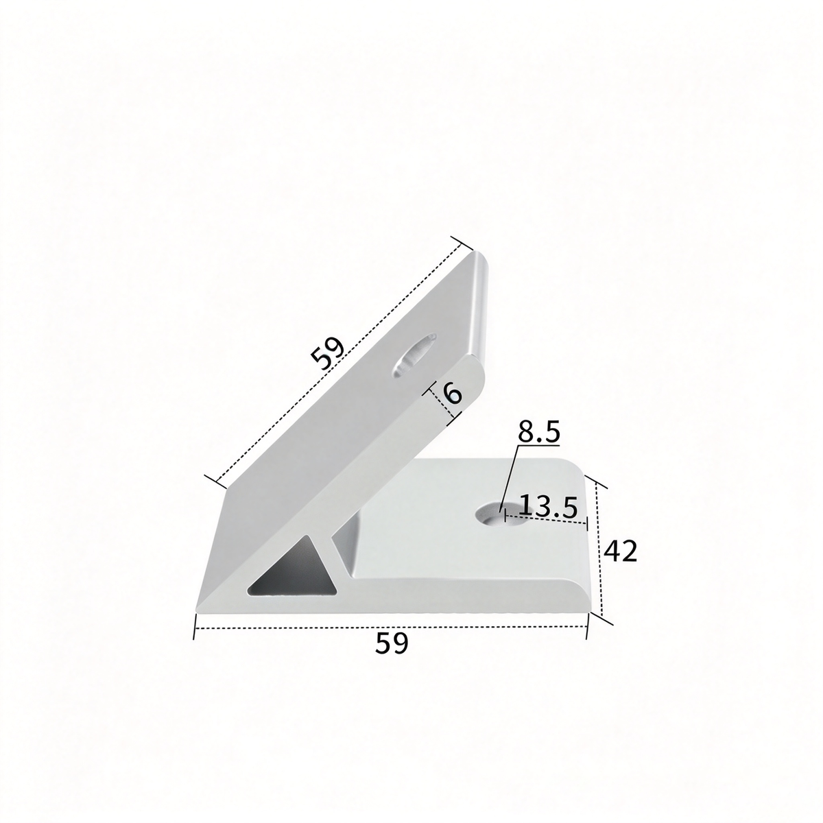 Aluminum Extrusion Corner Bracket - 90/45/135 Degree (2020 to 8080 Series)