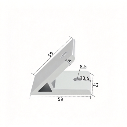 Aluminum Extrusion Corner Bracket - 90/45/135 Degree (2020 to 8080 Series)