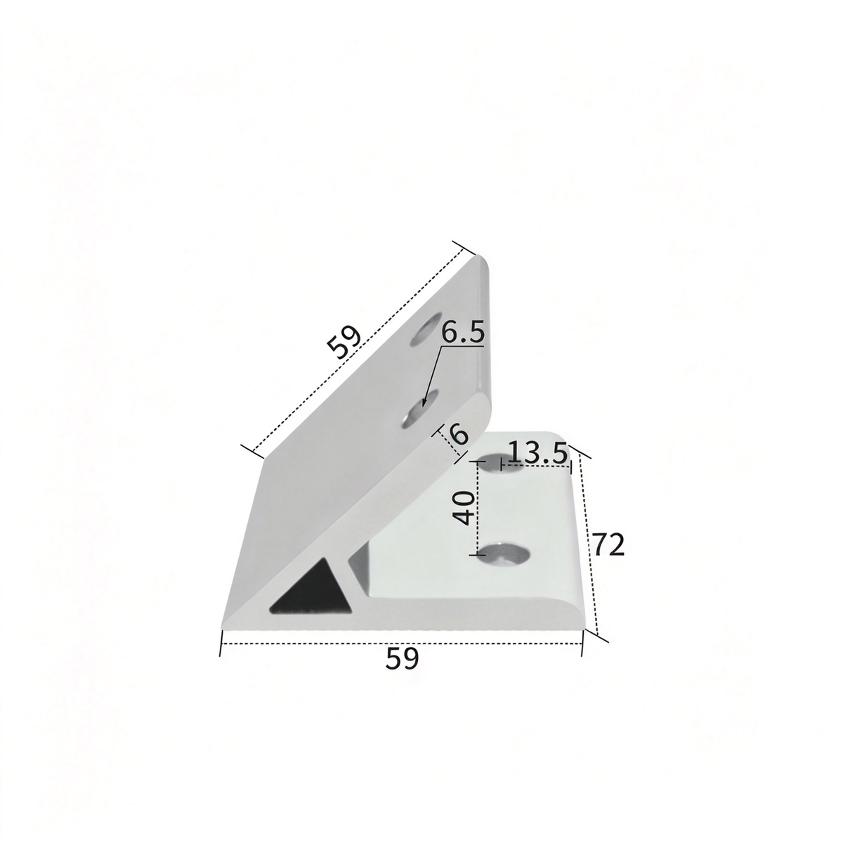 Aluminum Extrusion Corner Bracket - 90/45/135 Degree (2020 to 8080 Series)