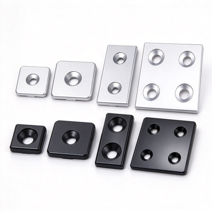 Aluminum Profile Metal End Cap Cover Plate (20 / 30 / 40 / 60 / 80 Series & Semi-Round)