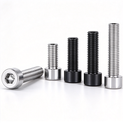 Socket Head Cap Screws for Aluminum Extrusion Profiles - M4 to M8 (201 Stainless Steel / Nickel-Plated / Black Carbon Steel)