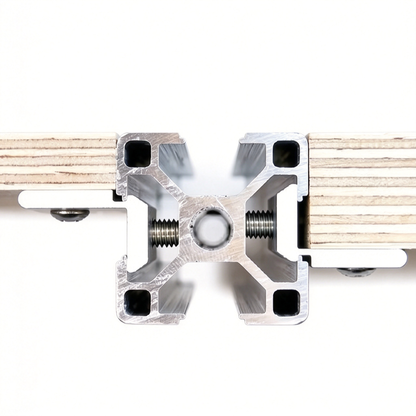 Aluminum Profile Side Panel Mounting Block - Panel Fastener Holder with Screws (2020 / 3030 / 4040 Series)