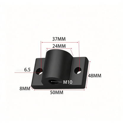 Montageplatte für Aluminiumprofil-Endfüße – Adapter für Nivellierfüße (20-/30-/40-/45-/50er-Serie)