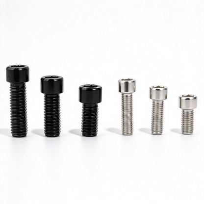 Socket Head Cap Screws for Aluminum Extrusion Profiles - M4 to M8 (201 Stainless Steel / Nickel-Plated / Black Carbon Steel)