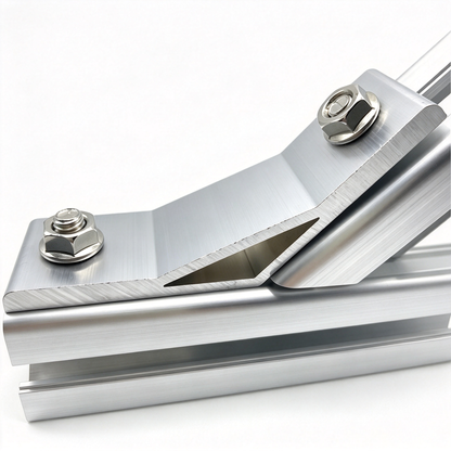 Aluminum Extrusion Corner Bracket - 90/45/135 Degree (2020 to 8080 Series)