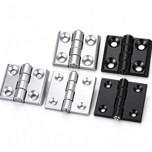 Industrial Aluminum Profile Hinges - Zinc Alloy, Aluminum & CNC Precision Pivot Hinges for T-Slot Extrusions