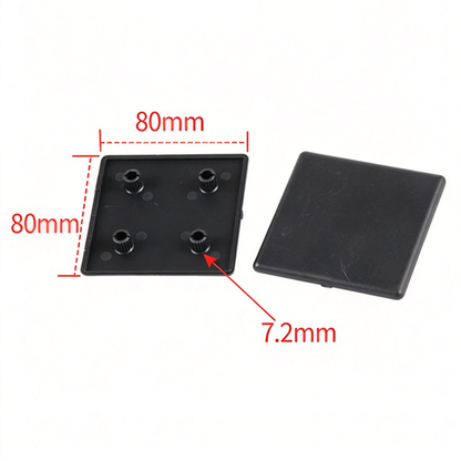 Aluminum Profile Plastic End Cap - Protective Dust Cover (20 / 30 / 40 / 45 / 50 / 60 / 80 Series & Round)