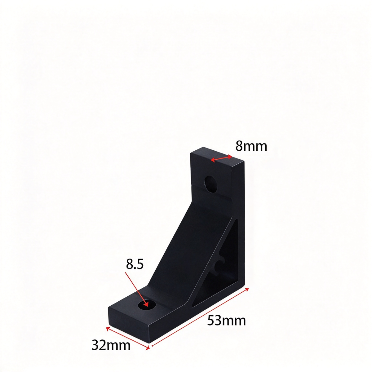 Aluminum Extrusion Corner Bracket - 90/45/135 Degree (2020 to 8080 Series)